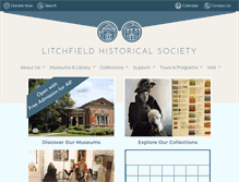 Tablet Screenshot of litchfieldhistoricalsociety.org